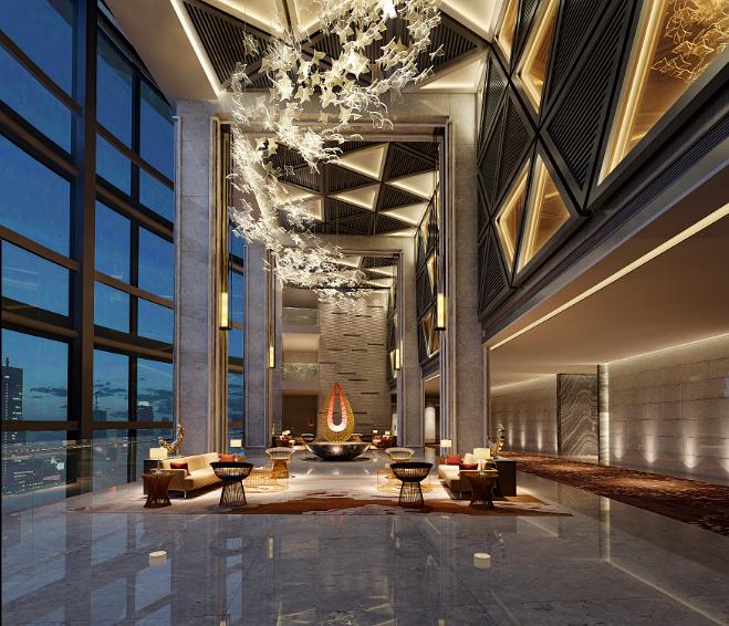 五星飯店3d效果圖4