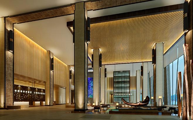 五星飯店3d效果圖8