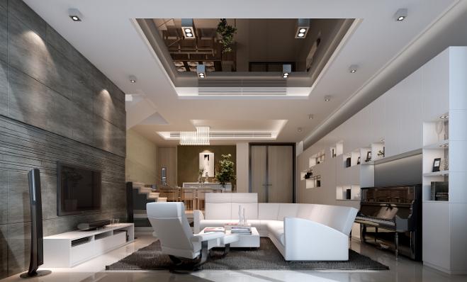客廳3d效果圖6