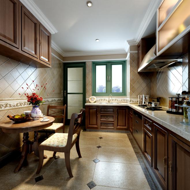 廚房餐廳3d效果圖4