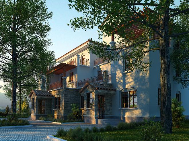 建築外觀3d效果圖5