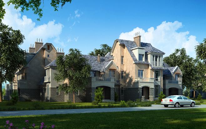 建築外觀3d效果圖6