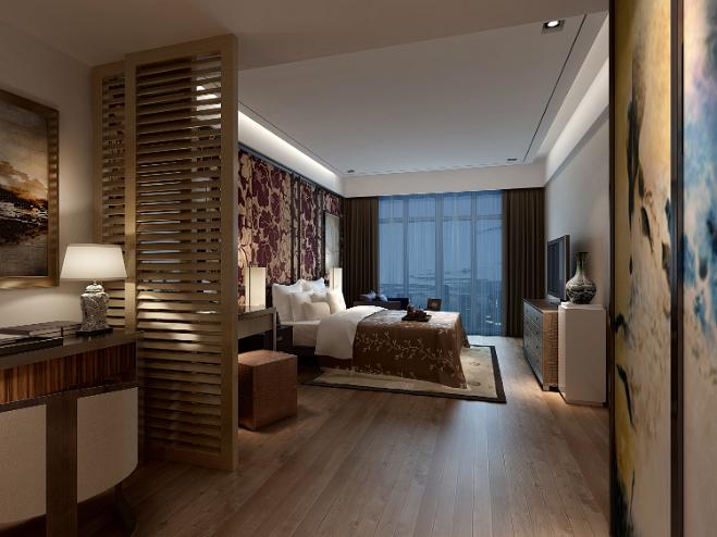 臥房空間3d效果圖1