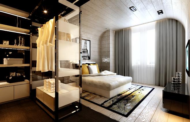 臥房空間3d效果圖10