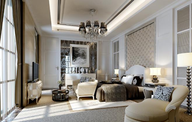 臥房空間3d效果圖3