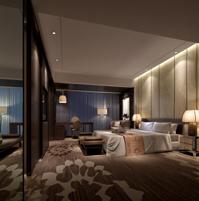 臥房空間3d效果圖4