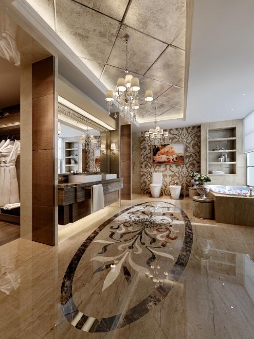 衛浴空間3d效果圖1