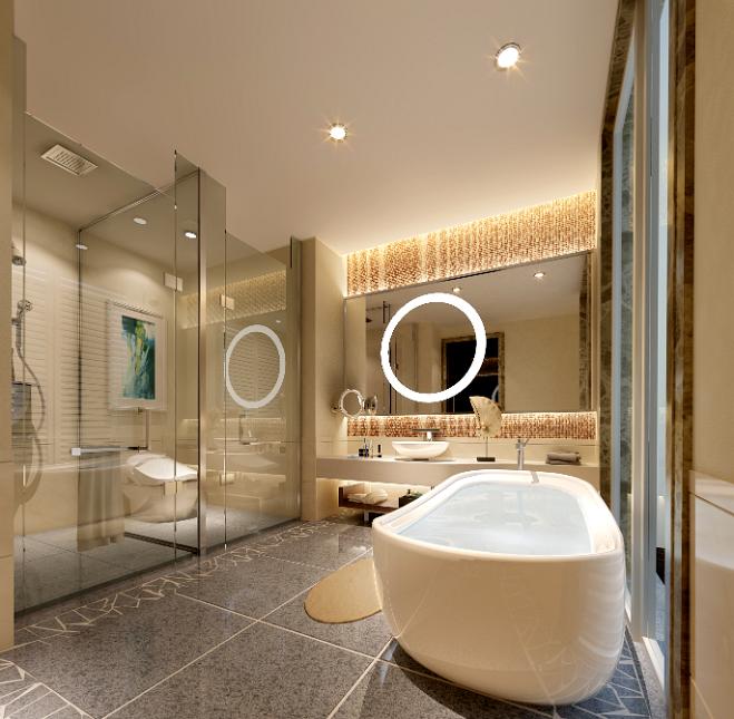 衛浴空間3d效果圖3