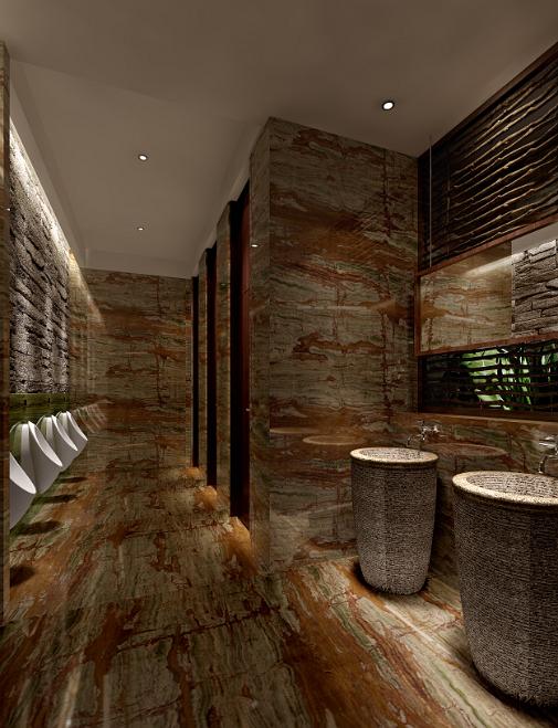 衛浴空間3d效果圖6