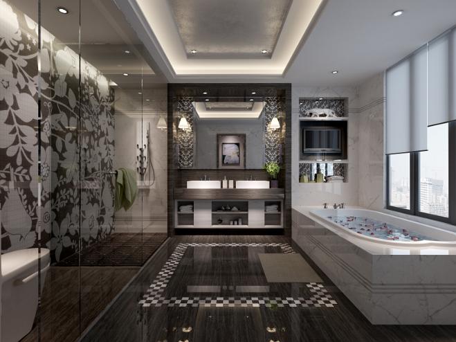 衛浴空間3d效果圖7