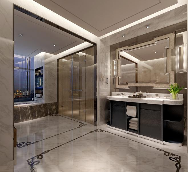 衛浴空間3d效果圖8