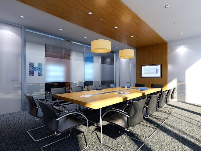 辦公空間3d效果圖10