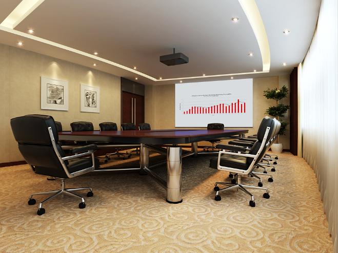 辦公空間3d效果圖4