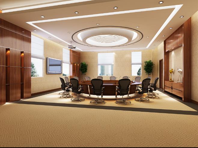 辦公空間3d效果圖5