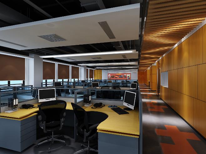 辦公空間3d效果圖6