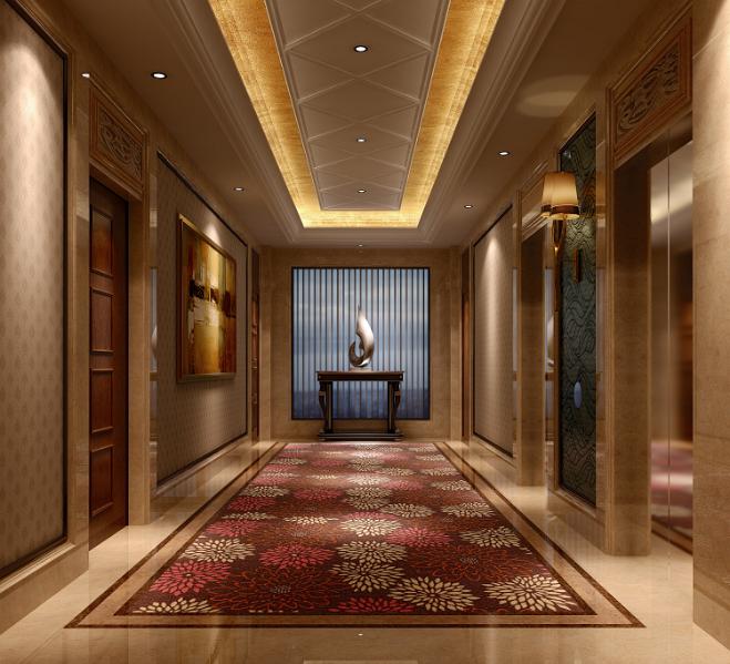 電梯廊道3d效果圖9