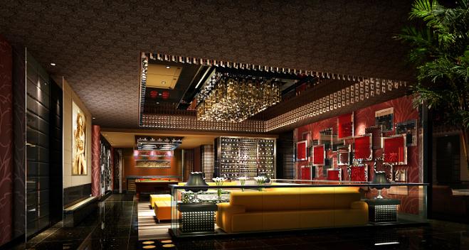 KTV酒吧3d效果圖3